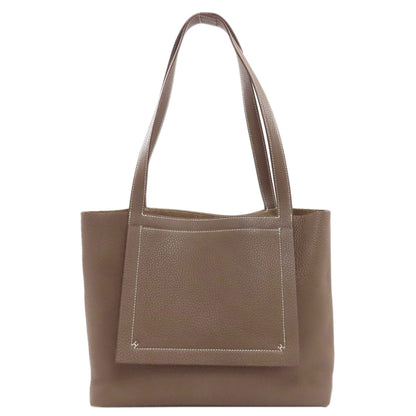 HERMES Cabaseri 31 Etoupe Tote Bag Taurillon Clemence Ladies [Used]