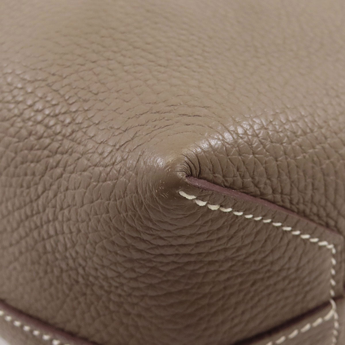 HERMES Cabaseri 31 Etoupe Tote Bag Taurillon Clemence Ladies [Used]