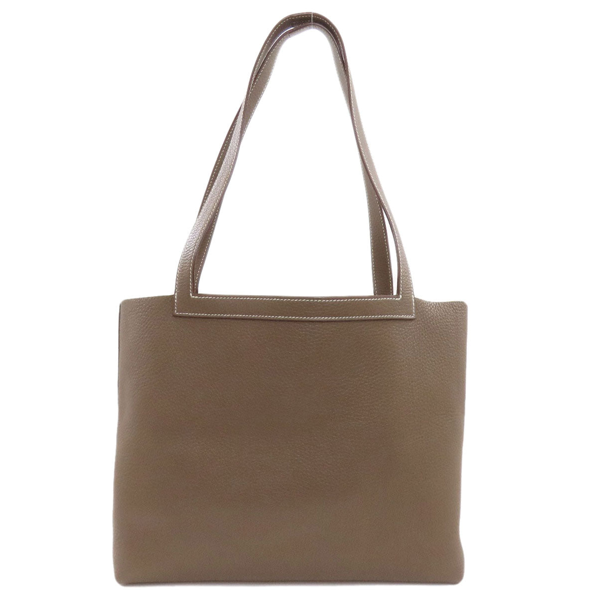 HERMES Cabaseri 31 Etoupe Tote Bag Taurillon Clemence Ladies [Used]
