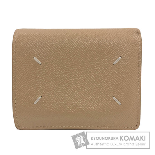 MaisonMargiela logo Bifold Wallet with Coin Pocket Leather Ladies [Used]