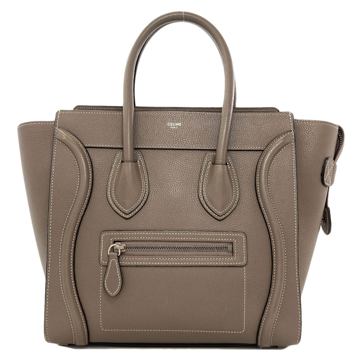 CELINE Luggage micro Handbag Leather Ladies [Used]