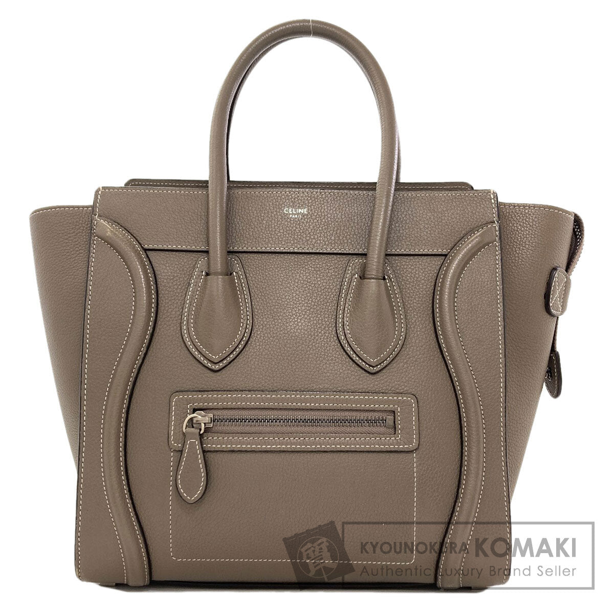 CELINE Luggage micro Handbag Leather Ladies [Used]