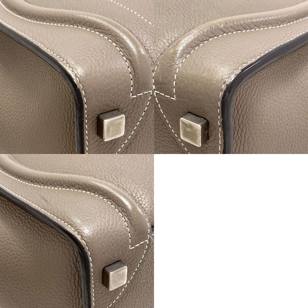 CELINE Luggage micro Handbag Leather Ladies [Used]