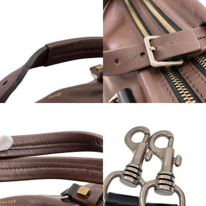 CELINE 2WAY Handbag Leather Ladies [Used]