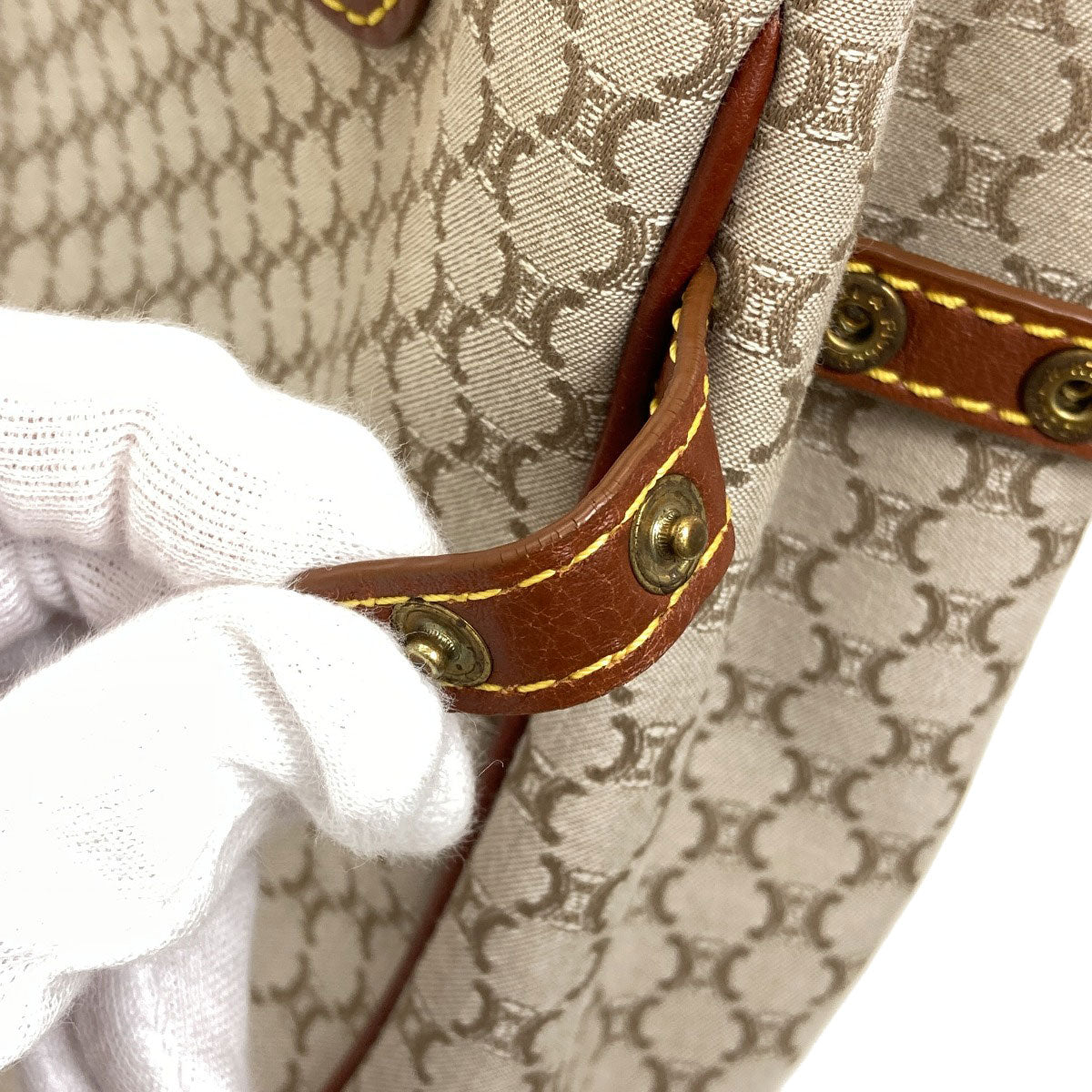 CELINE Macadam pattern Handbag Canvas Ladies [Used]