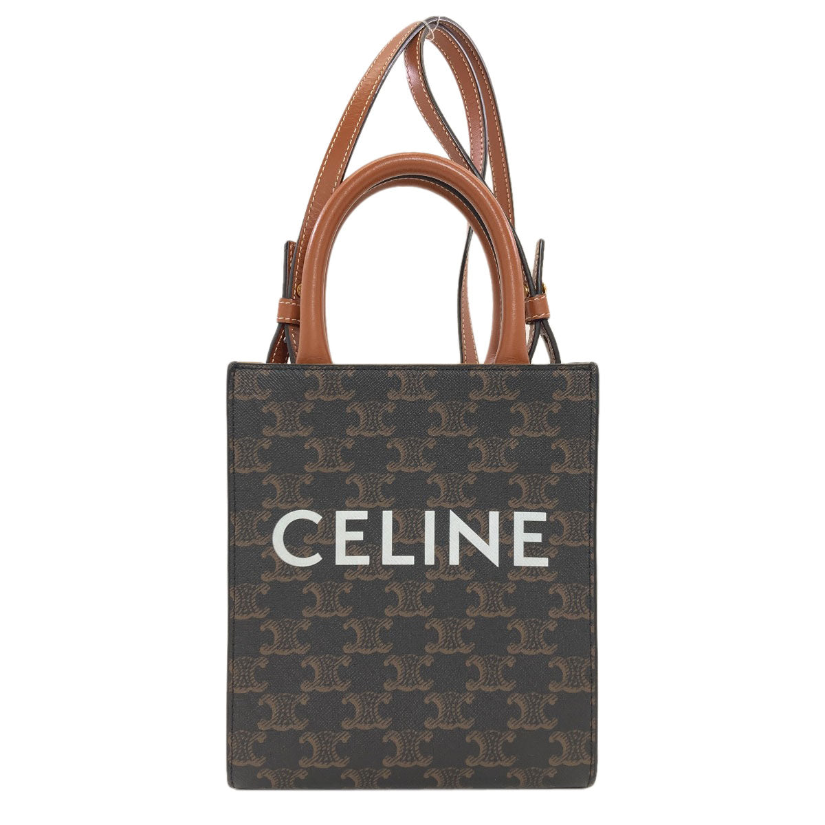 CELINE Mini Vertical Cover 2WAY Handbag PVC Ladies [Used]