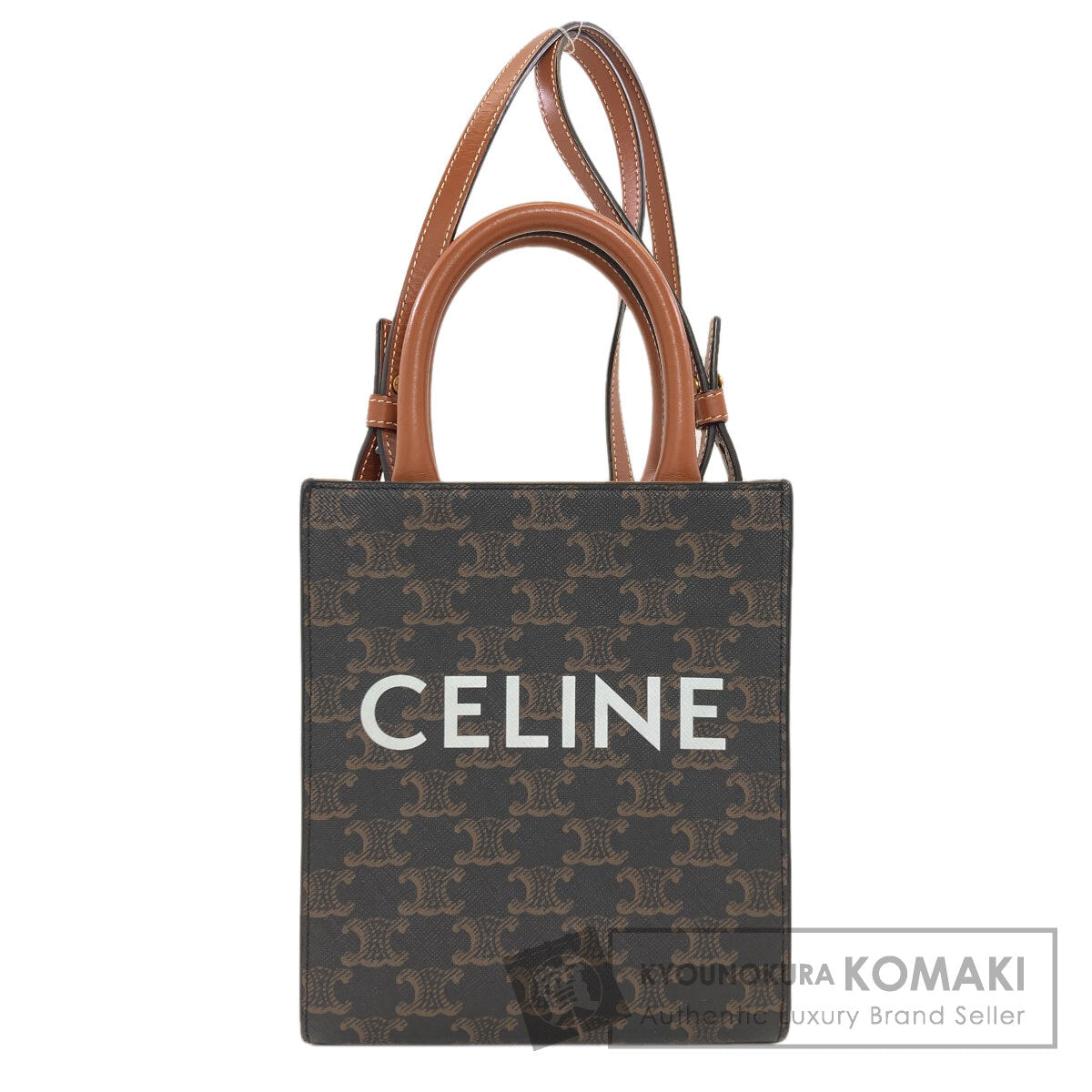 CELINE Mini Vertical Cover 2WAY Handbag PVC Ladies [Used]