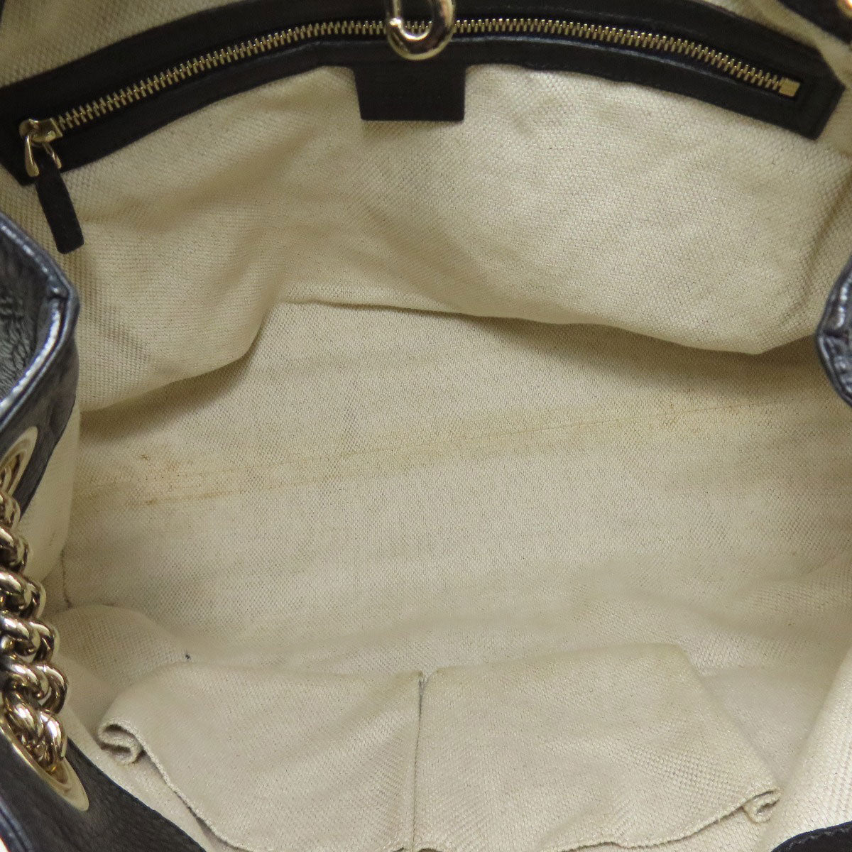 GUCCI 308982 Soho Interlocking G Tote Bag Leather Ladies [Used]