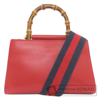 GUCCI 470271 Bamboo Nim Fair 2WAY Handbag Calf Ladies [Used]
