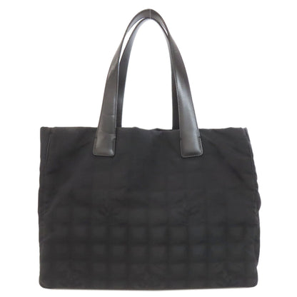 CHANEL New Travel Line MM Tote Bag Nylon jacquard Ladies [Used]