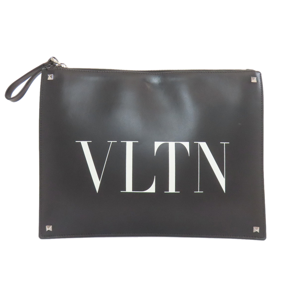 VALENTINO VLTN logo Clutch bag Calf Ladies [Used]