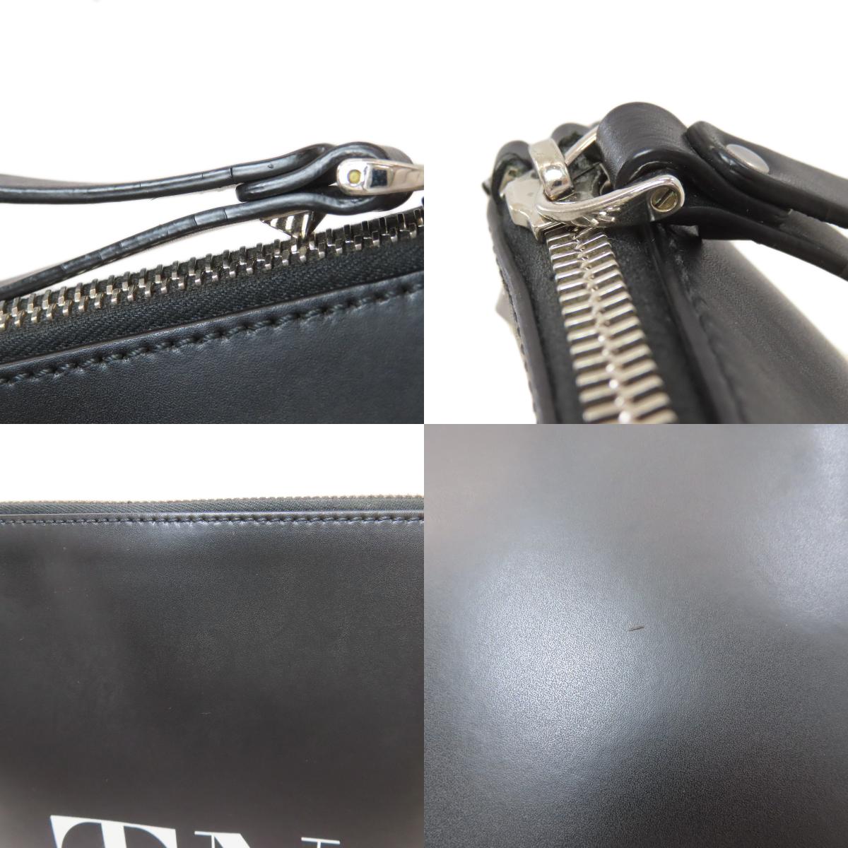 VALENTINO VLTN logo Clutch bag Calf Ladies [Used]