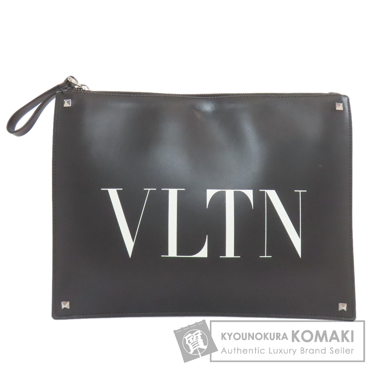 VALENTINO VLTN logo Clutch bag Calf Ladies [Used]