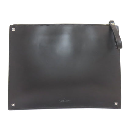 VALENTINO VLTN logo Clutch bag Calf Ladies [Used]