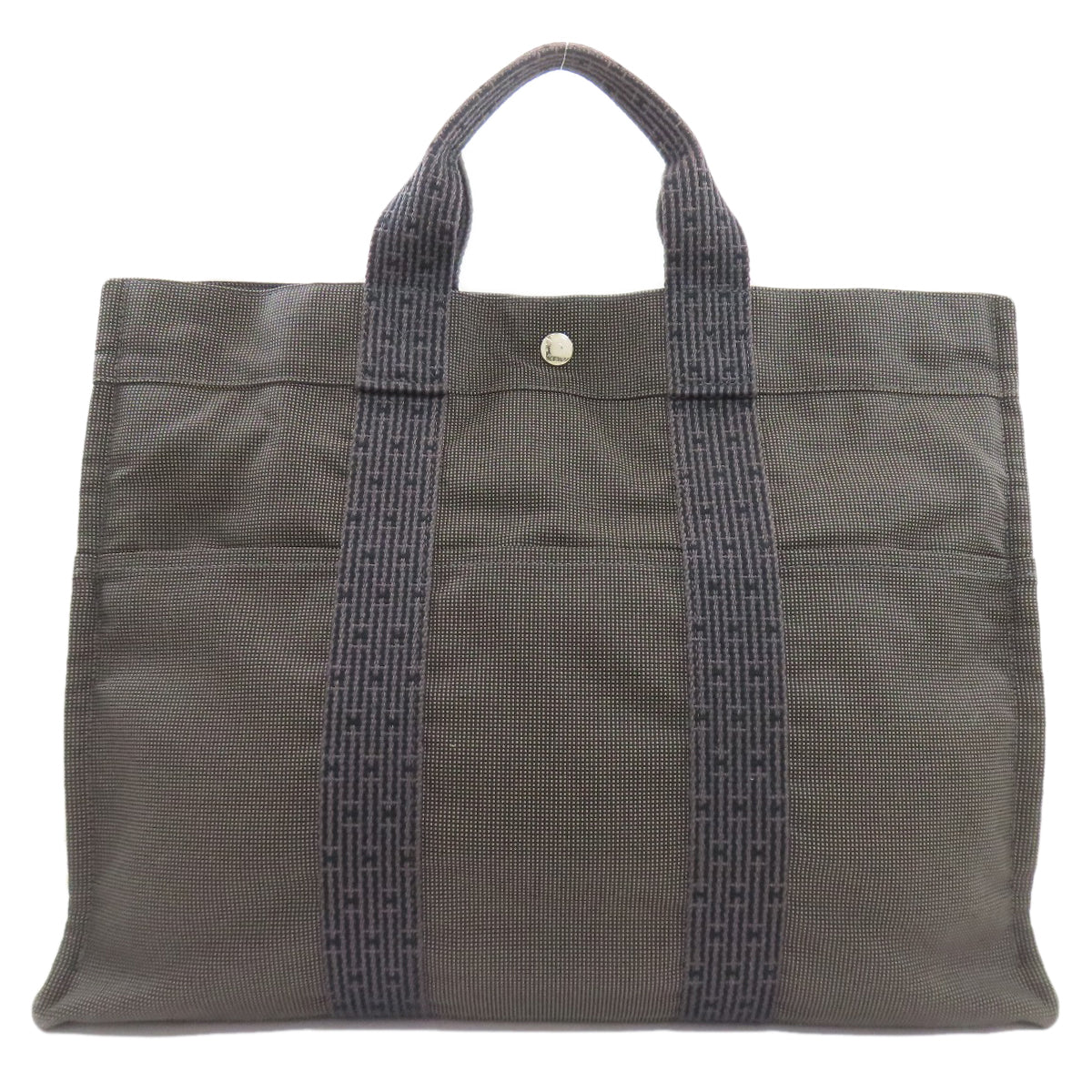 HERMES Her LineMM Handbag Canvas Ladies [Used]