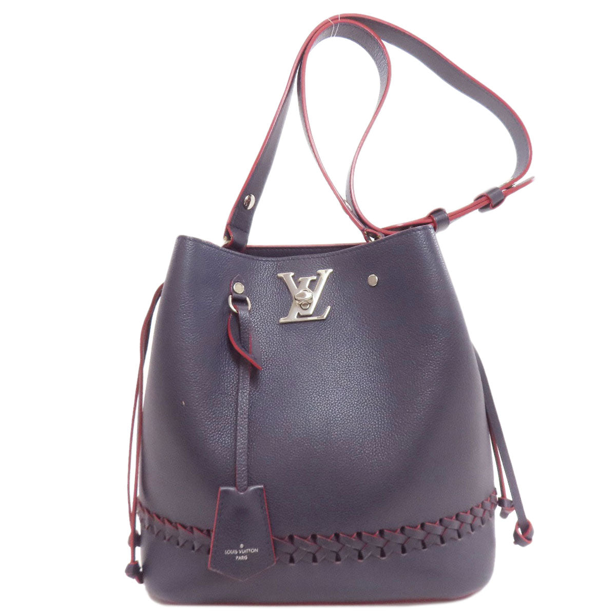 LOUIS VUITTON M54681 Lock Me / Bucket Shoulder Bag Leather Ladies [Used]