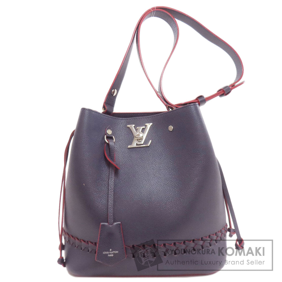 LOUIS VUITTON M54681 Lock Me / Bucket Shoulder Bag Leather Ladies [Used]