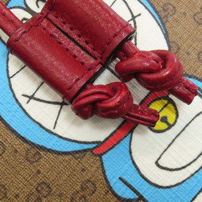 GUCCI 647801 Drawstring Shoulder Doraemon Collaboration Shoulder strap PVC LeatherLadies [Used]