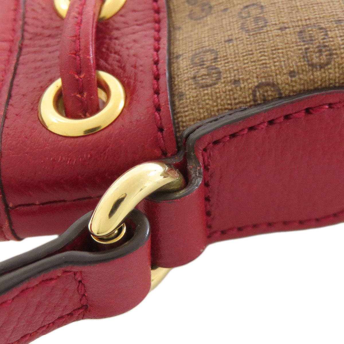 GUCCI 647801 Drawstring Shoulder Doraemon Collaboration Shoulder strap PVC LeatherLadies [Used]