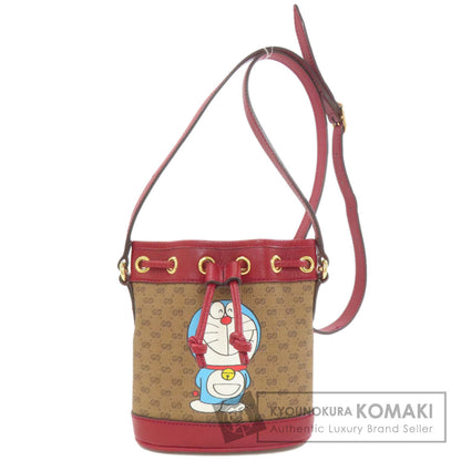 GUCCI 647801 Drawstring Shoulder Doraemon Collaboration Shoulder strap PVC LeatherLadies [Used]