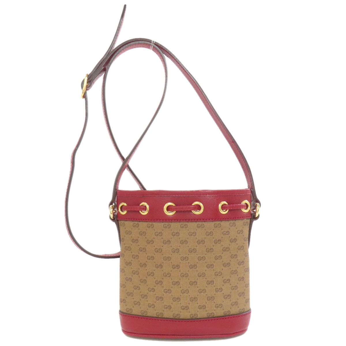 GUCCI 647801 Drawstring Shoulder Doraemon Collaboration Shoulder strap PVC LeatherLadies [Used]