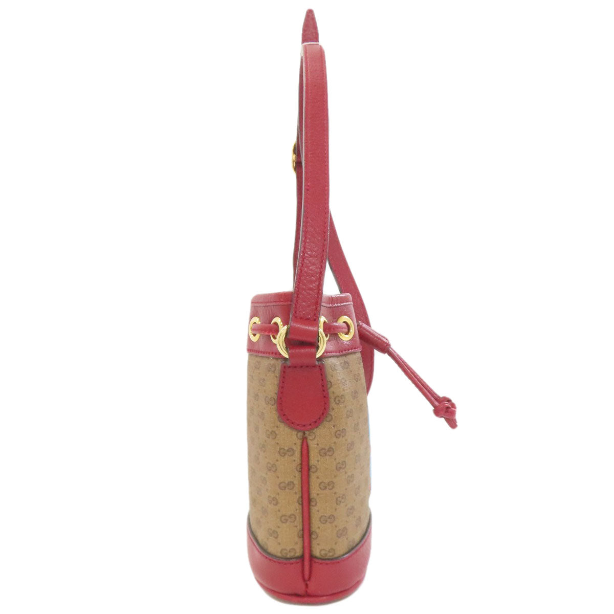 GUCCI 647801 Drawstring Shoulder Doraemon Collaboration Shoulder strap PVC LeatherLadies [Used]
