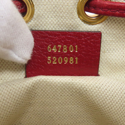 GUCCI 647801 Drawstring Shoulder Doraemon Collaboration Shoulder strap PVC LeatherLadies [Used]
