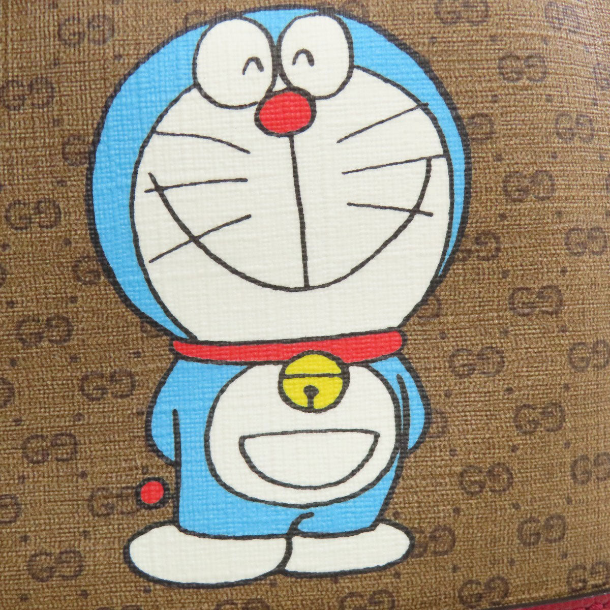GUCCI 647801 Drawstring Shoulder Doraemon Collaboration Shoulder strap PVC LeatherLadies [Used]
