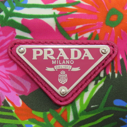 PRADA Logo Hardware Flower 2WAY Tote Bag Nylon Ladies [Used]