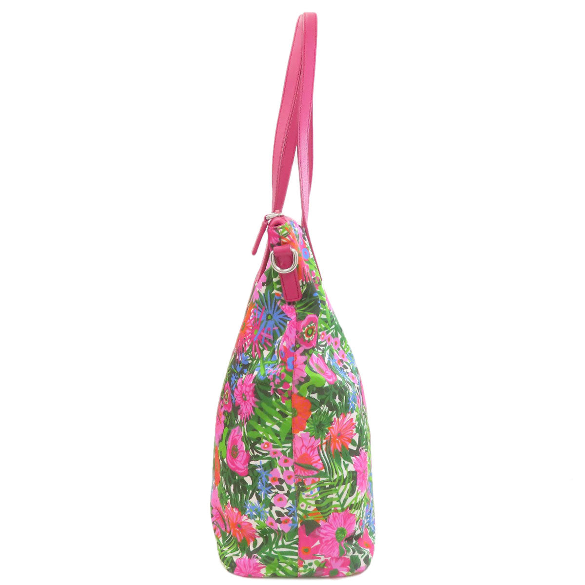 PRADA Logo Hardware Flower 2WAY Tote Bag Nylon Ladies [Used]