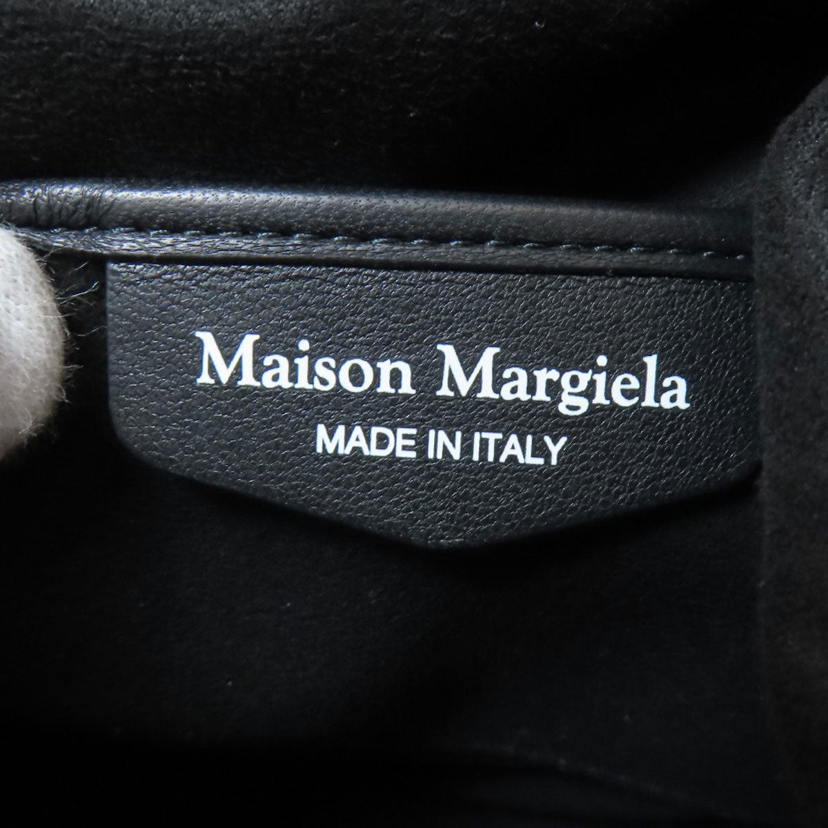 MaisonMargiela logo business bag Lambskin Ladies [Used]