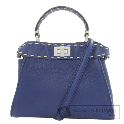 FENDI Peekaboo Mini Selleria 2WAY Handbag Calf Ladies [Used]