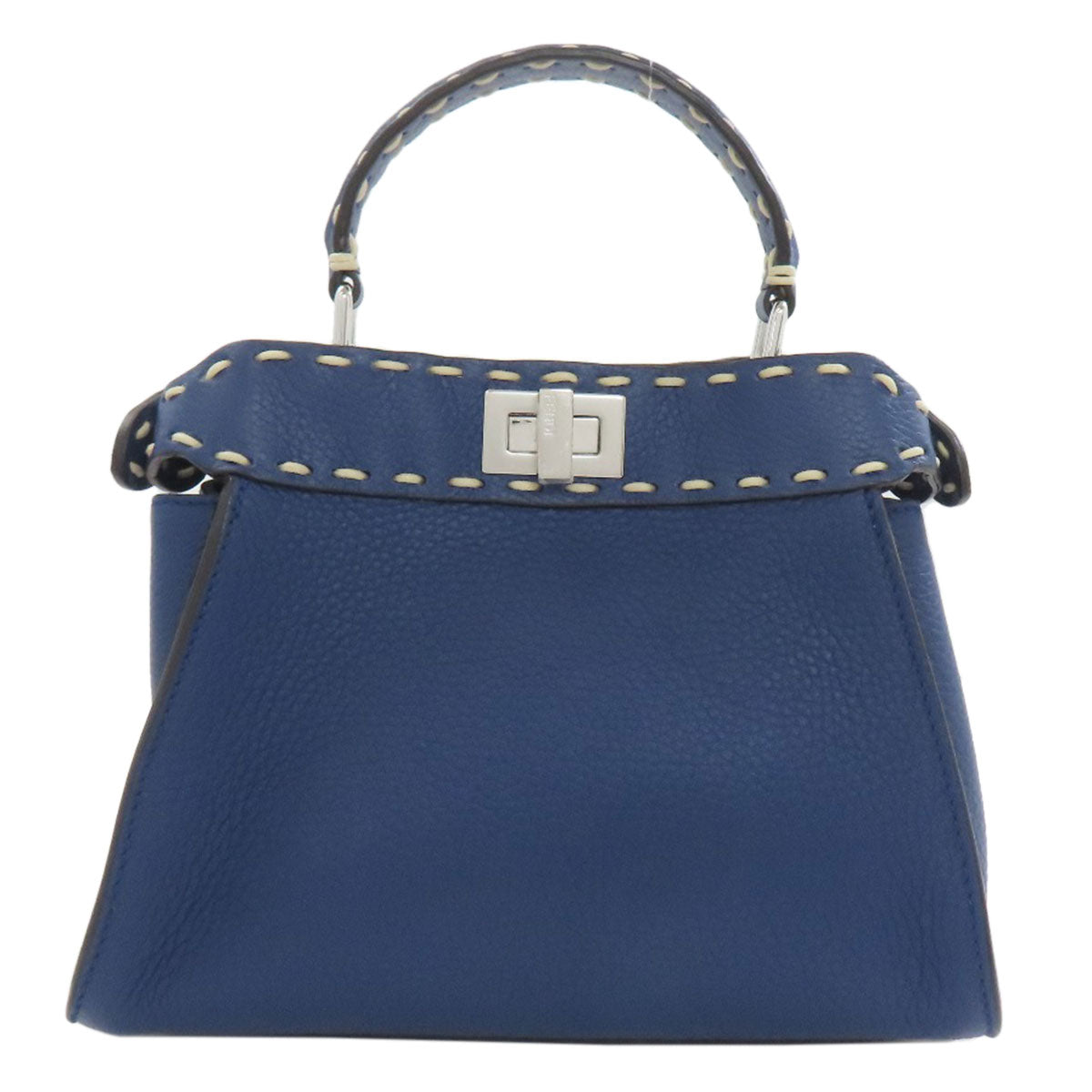 FENDI Peekaboo Mini Selleria 2WAY Handbag Calf Ladies [Used]