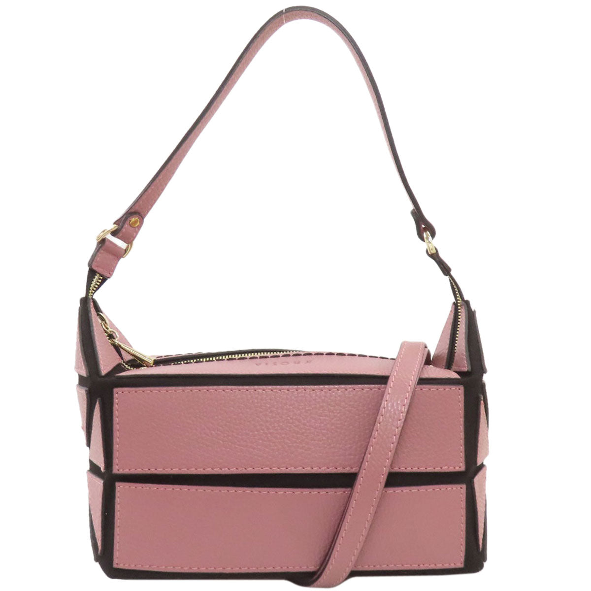 PLINIO VISONA ORIGAMI 2WAY Handbag Leather Ladies [Used]