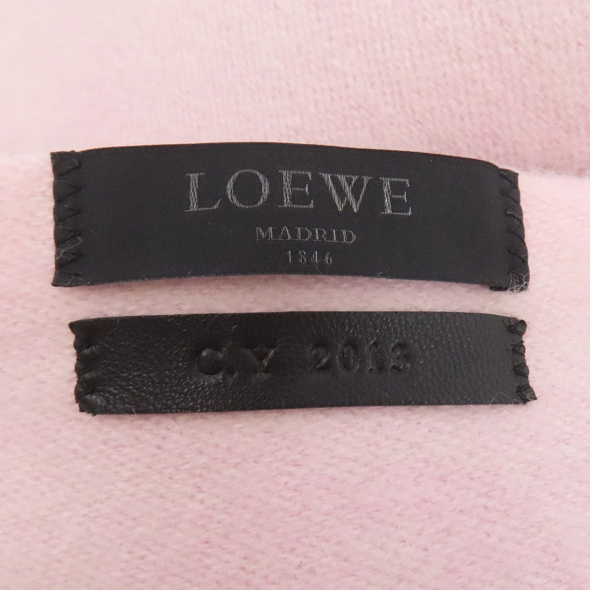 LOEWE anagram Scarf Lambskin CashmereLadies [Used]