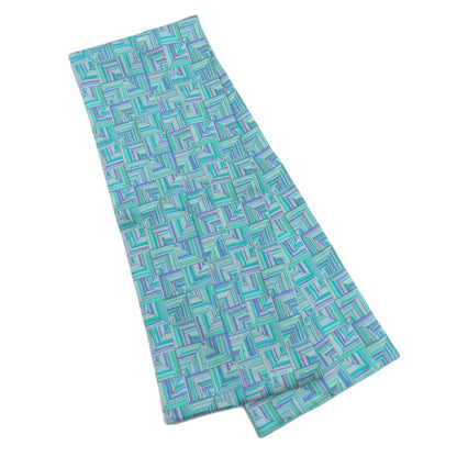 HERMES Geometric pattern Scarf Silk Ladies [Used]