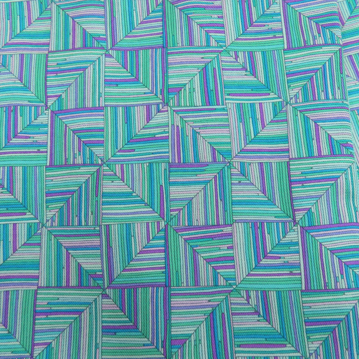 HERMES Geometric pattern Scarf Silk Ladies [Used]