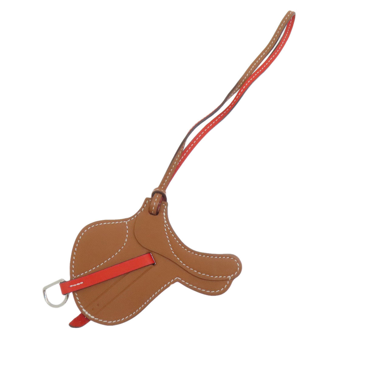 HERMES Paddock Cell Bag Charm key ring Calf Ladies [Used]