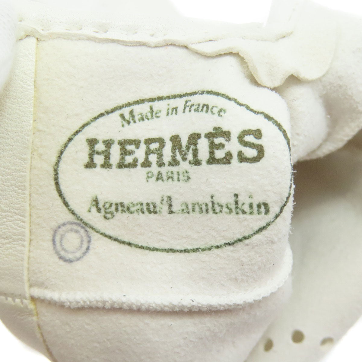 HERMES H logo leather gloves Glove Sheepskin Ladies [Used]