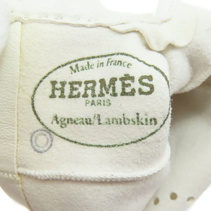 HERMES H logo leather gloves Glove Sheepskin Ladies [Used]