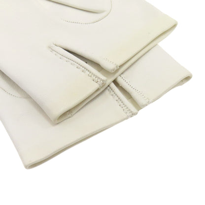 HERMES H logo leather gloves Glove Sheepskin Ladies [Used]