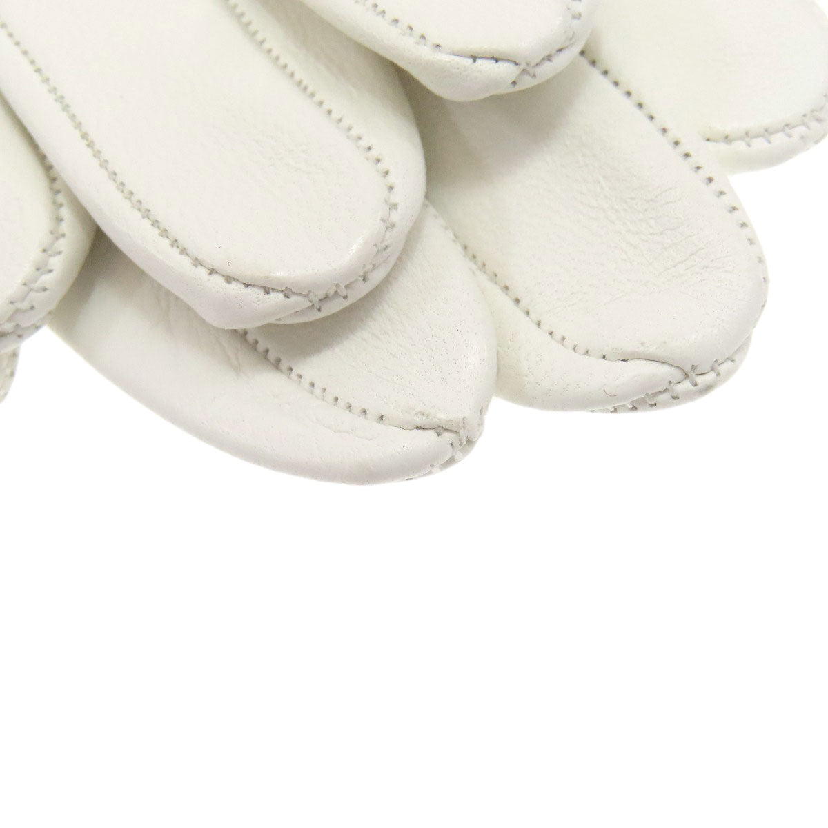 HERMES H logo leather gloves Glove Sheepskin Ladies [Used]