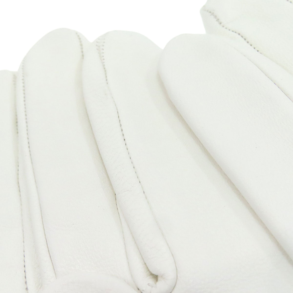HERMES H logo leather gloves Glove Sheepskin Ladies [Used]
