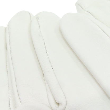 HERMES H logo leather gloves Glove Sheepskin Ladies [Used]