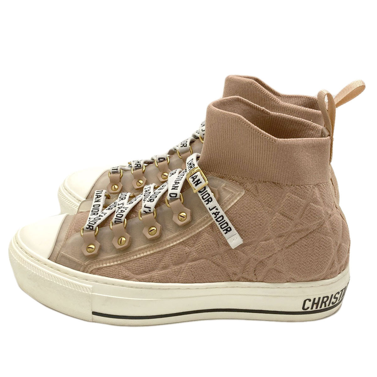 CHRISTIAN DIOR Walkin' Dior high-top sneakers shoes Canvas Ladies [Used]