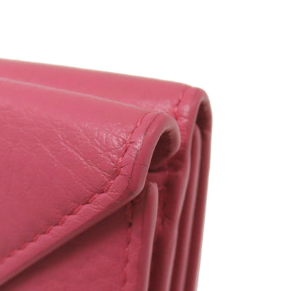 BALENCIAGA 391446 Paper Mini Wallet Compact Wallet Bifold Wallet with Coin Pocket Calf Ladies [Used]