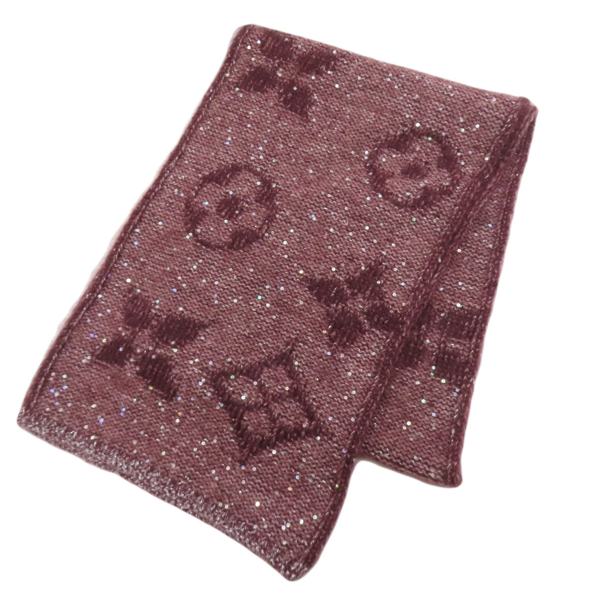 LOUIS VUITTON Monogram Spangle Scarf Moheya NylonxCottonLadies [Used]
