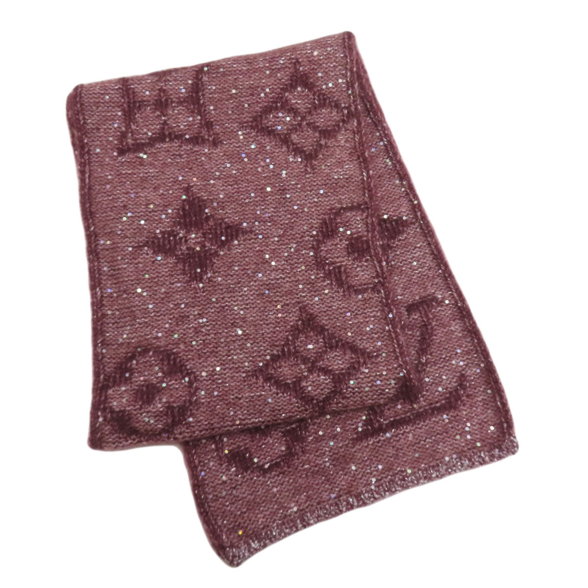 LOUIS VUITTON Monogram Spangle Scarf Moheya NylonxCottonLadies [Used]