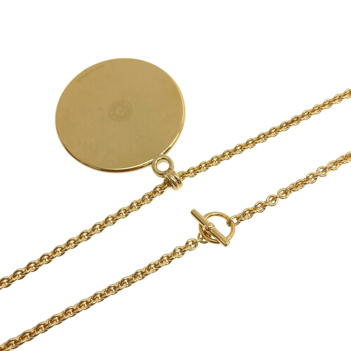 HERMES Medail Necklace Metal Ladies [Used]