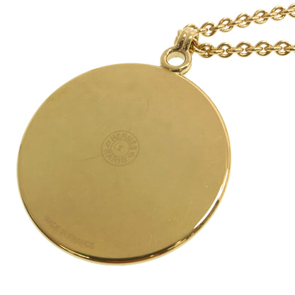 HERMES Medail Necklace Metal Ladies [Used]